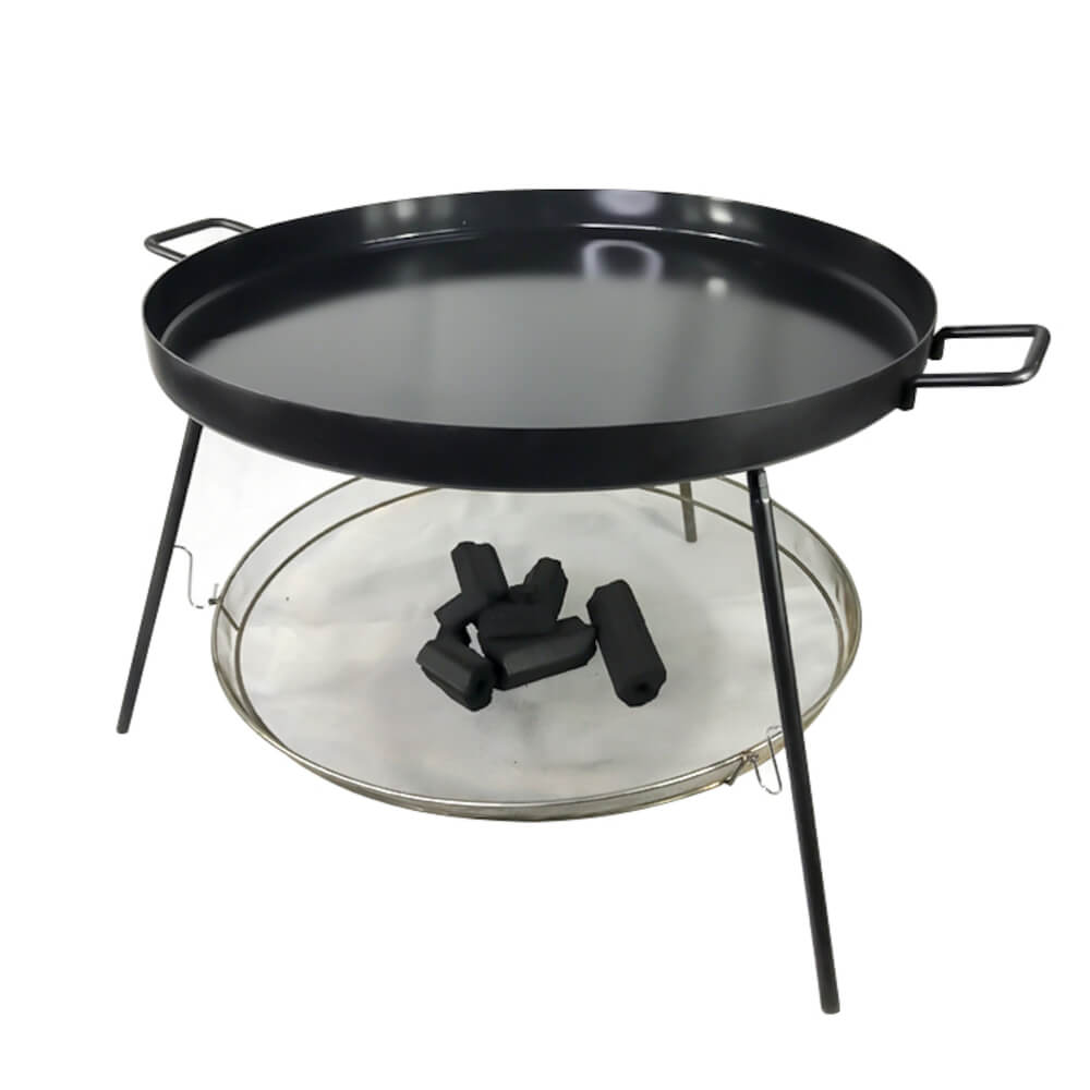 Black Flat Comal Frying Pan with Mesh 50 Black Flat Comal Frying Pan with Mesh 50