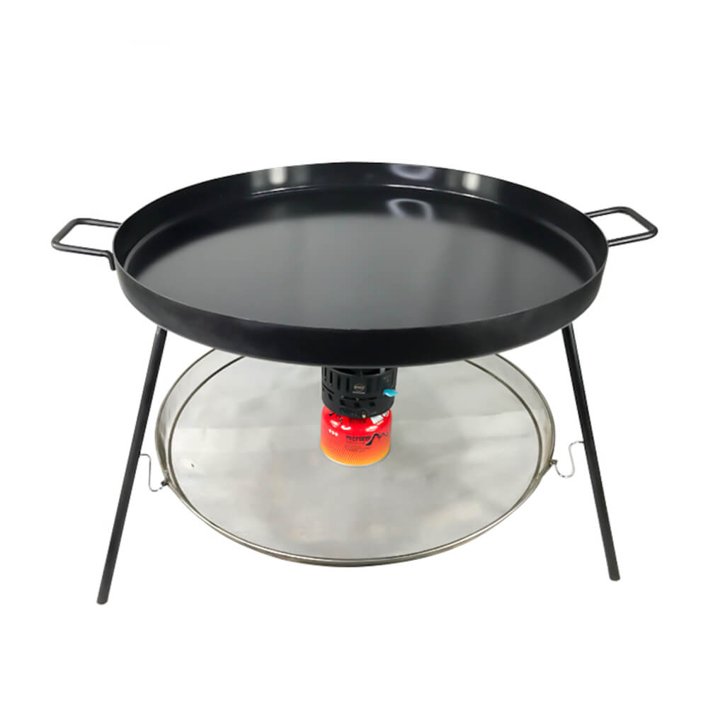Black Flat Comal Frying Pan with Mesh 60 Black Flat Comal Frying Pan with Mesh 60